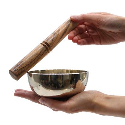 Medium Brass Singing Bowl – 12 cm Handcrafted Meditation Sound Bowl