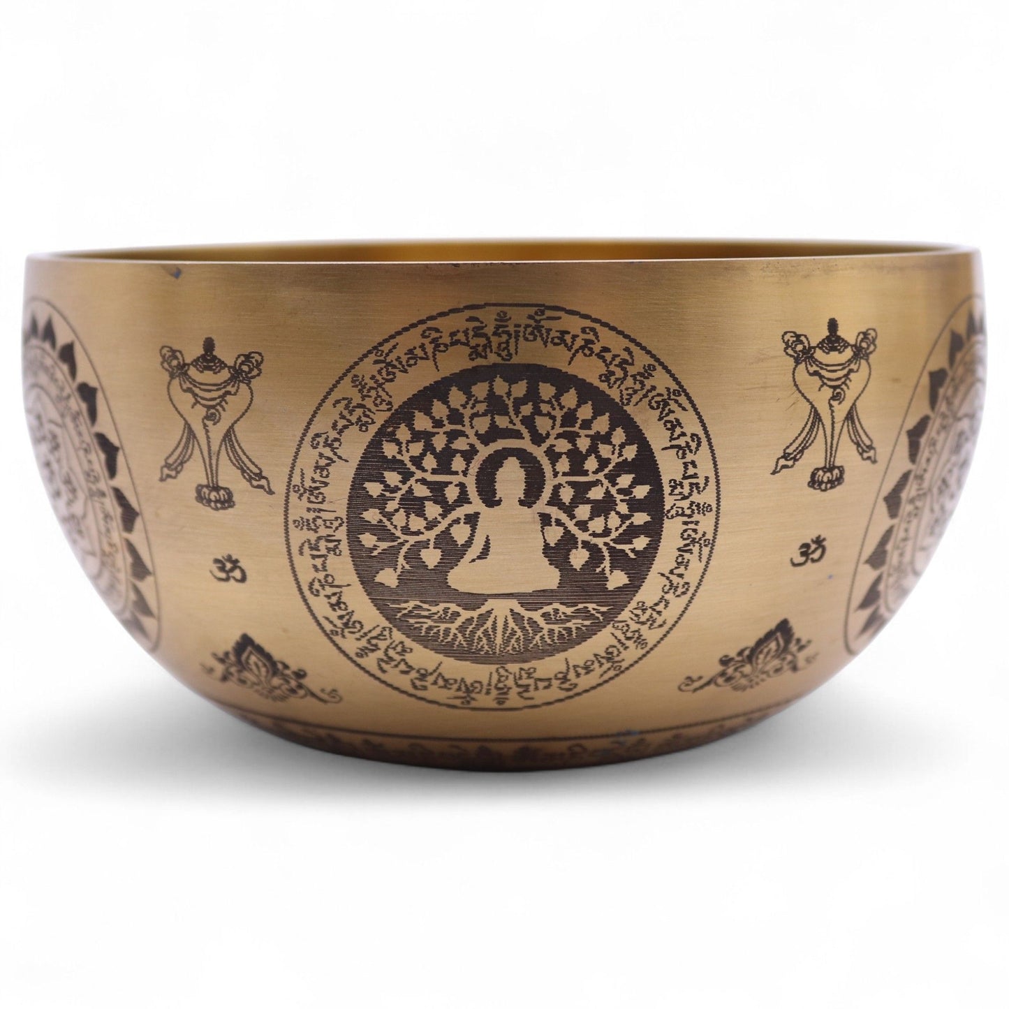 Pure Brass Etched Yogi Bowls – Set of 4