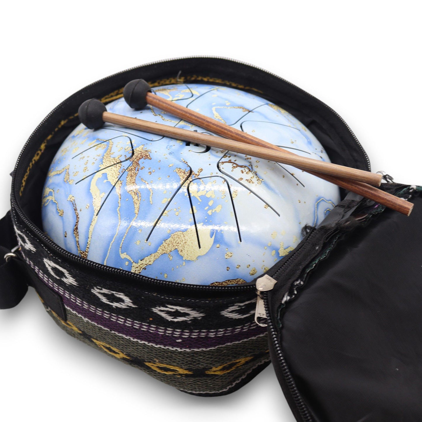 Medium Hapi Drum – Blue Sky 22x18cm | Handpan Style Tongue Drum for Meditation & Music