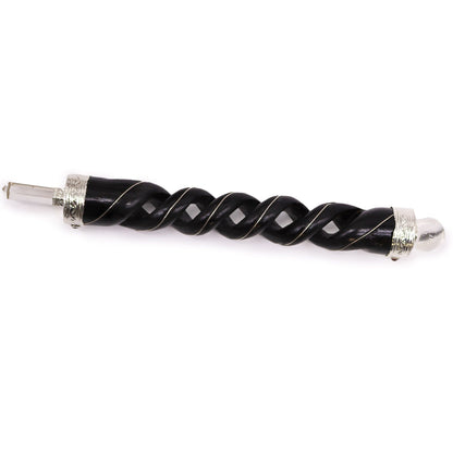 Wooden Healing Stick – Spiral Carving