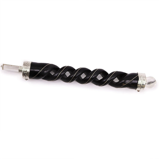 Wooden Healing Stick – Spiral Carving