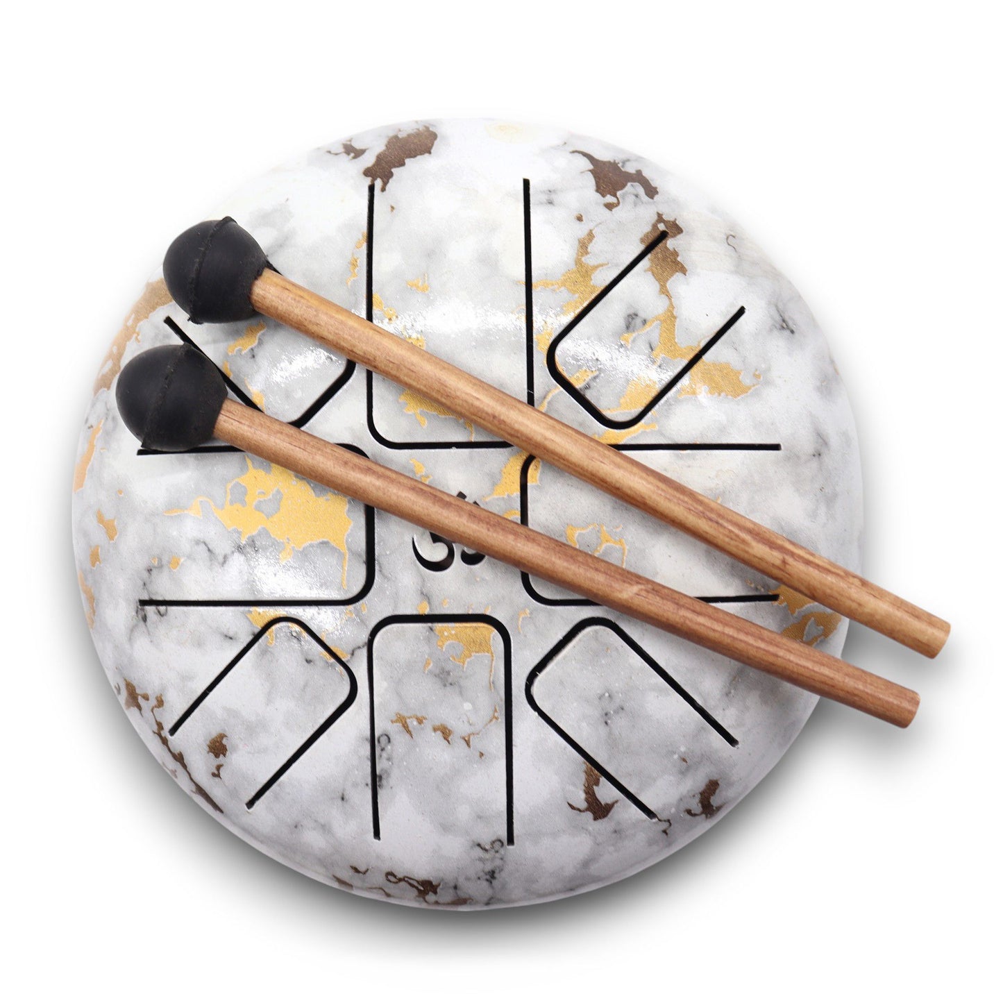Medium Hapi Drum – Marble Finish | 17x13cm | Healing Rhythm & Meditative Calm