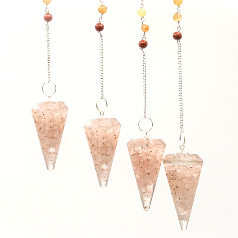 Orgonite Pendulum – Rose Quartz Energy & Love