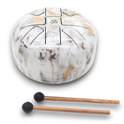 Medium Hapi Drum – Marble Finish | 17x13cm | Healing Rhythm & Meditative Calm