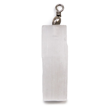 Selenite Natural Pendant – Energy Cleansing, Clarity & Spiritual Protection Crystal Necklace