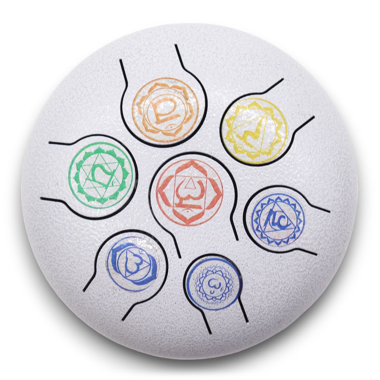 Medium Hapi Drum – 7 Chakra Design | 17x13cm | Healing Rhythm for Energy Alignment