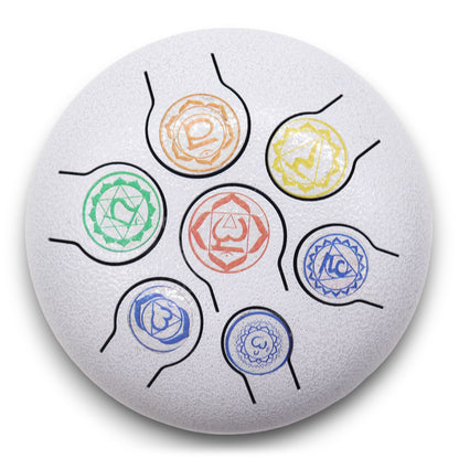 Medium Hapi Drum – 7 Chakra Design | 17x13cm | Healing Rhythm for Energy Alignment