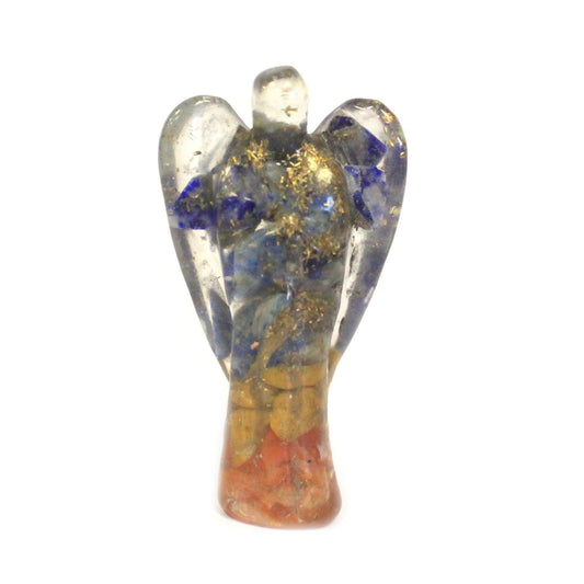 Orgonite Angel – Gemchips & Copper – 50mm
