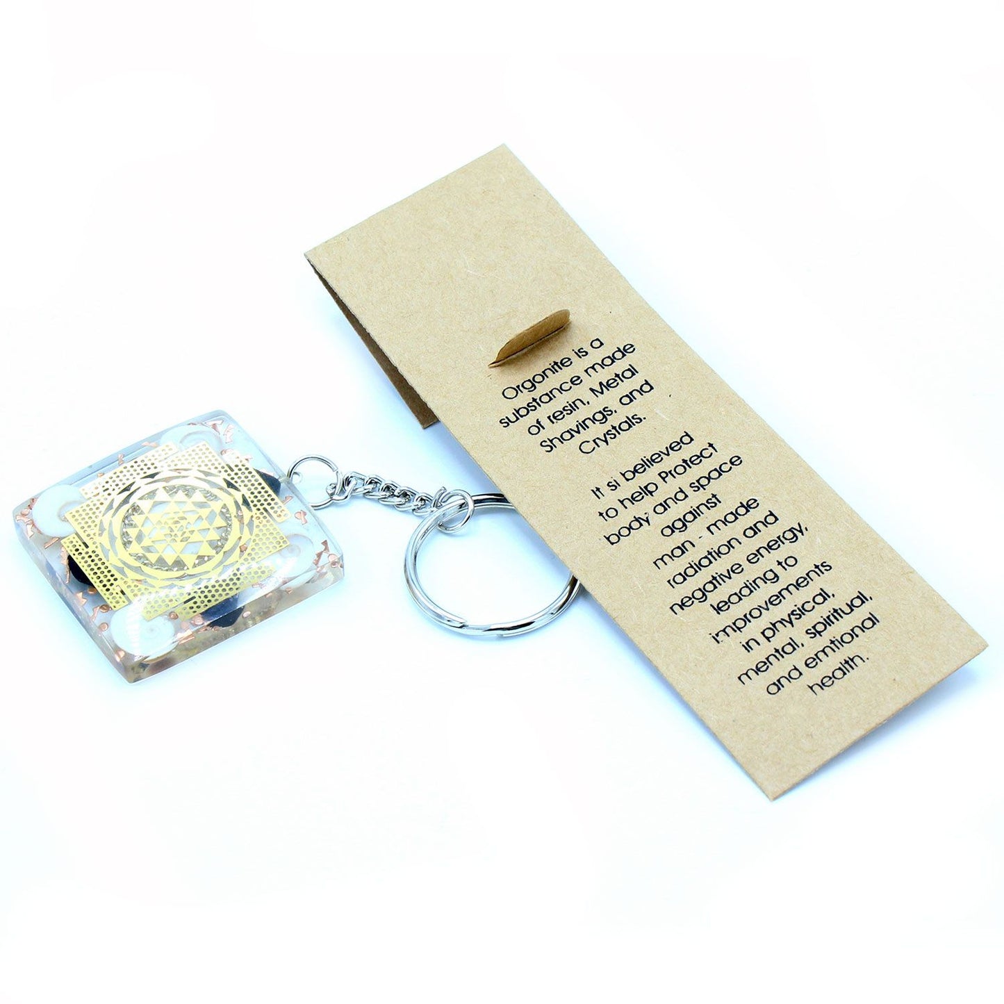 Orgonite Power Keyring – Home Protection with Black Tourmaline