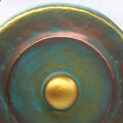 Medium Gong in Stand – 50cm Greenwash | Handmade in Bali