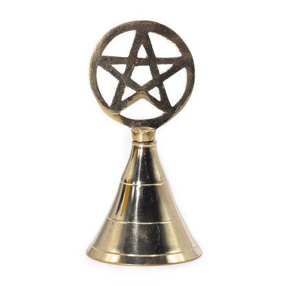 Altar Brass Bell – Pentagram | Protection, Balance & Ritual Clarity