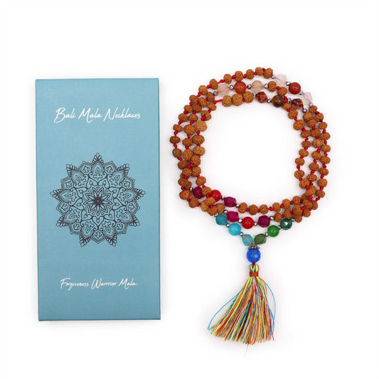 Bali Mala Necklace – Forgiveness Warrior | Handcrafted Meditation Beads