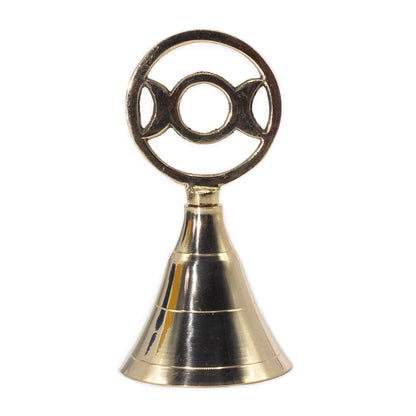 Altar Brass Bell – Triple Moon | Goddess Energy & Ritual Sound