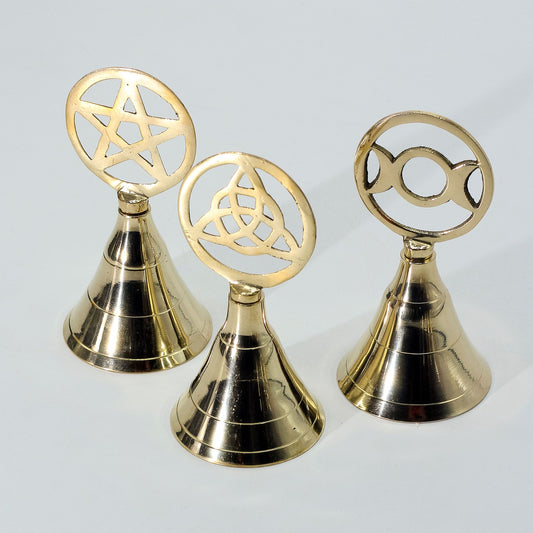 Altar Brass Bell – Pentagram | Protection, Balance & Ritual Clarity