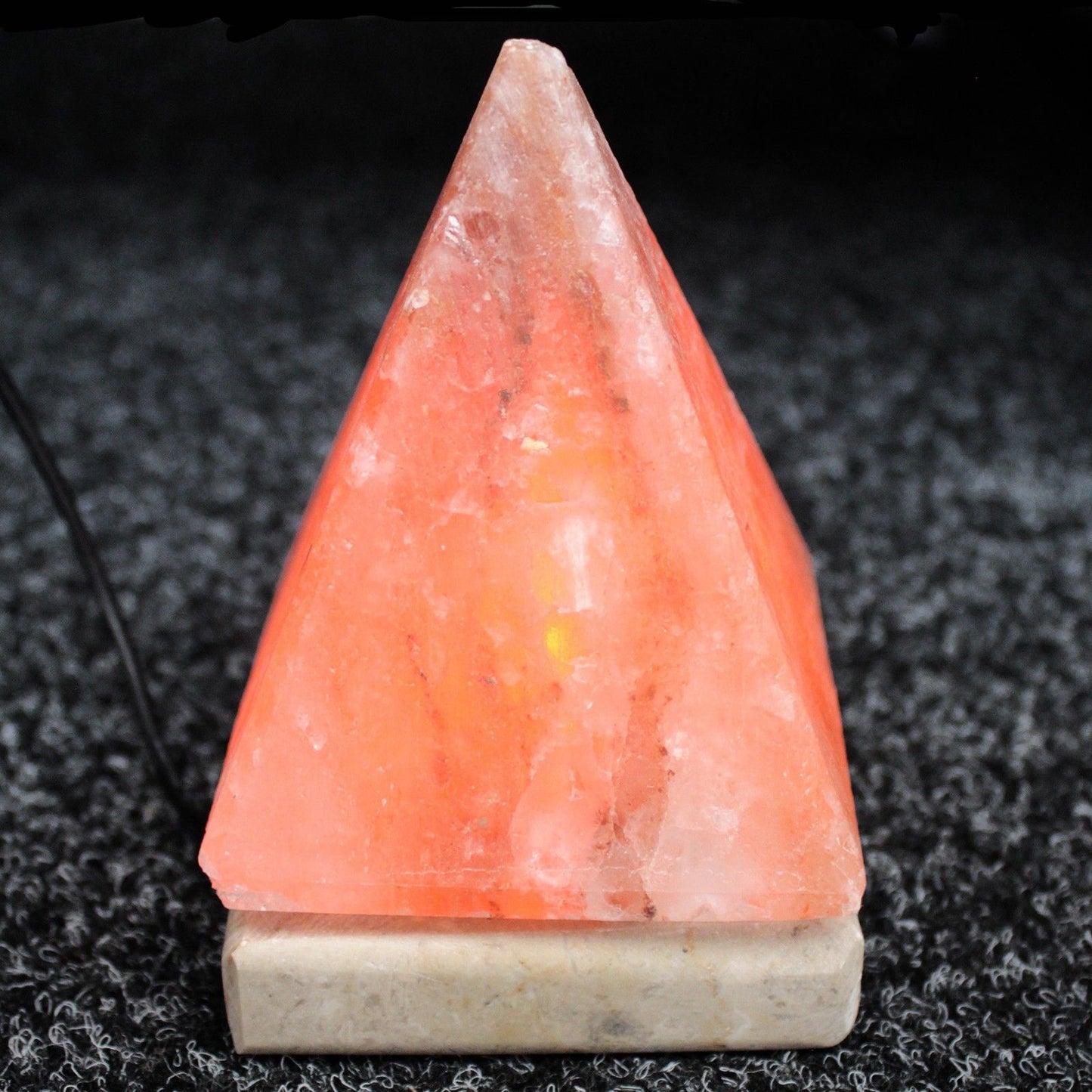 Quality USB Pyramid Himalayan Salt Lamp – 9cm (Single)