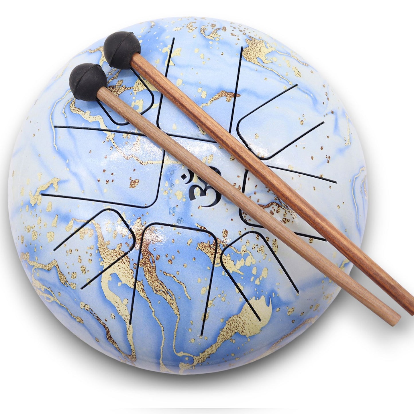 Medium Hapi Drum – Blue Sky 22x18cm | Handpan Style Tongue Drum for Meditation & Music