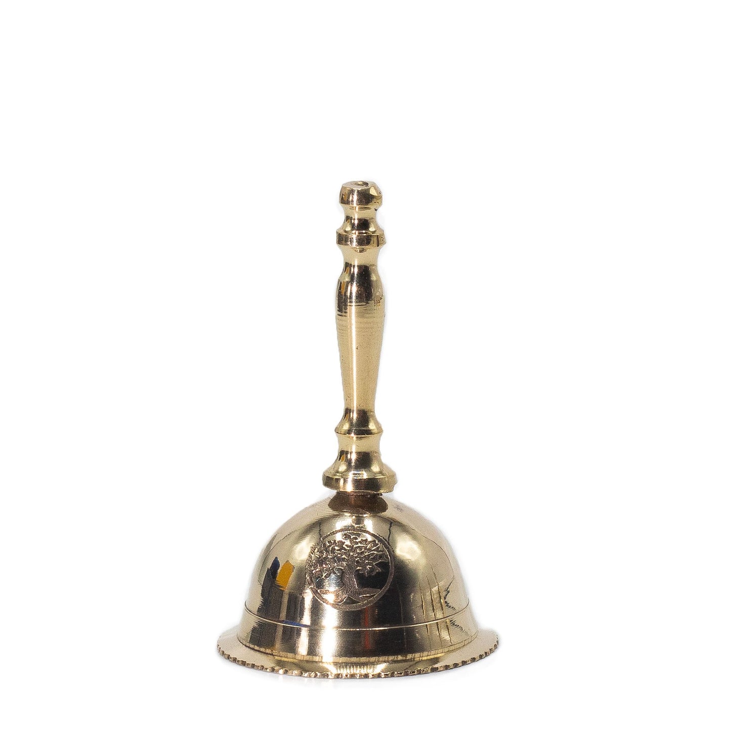 Small Altar Brass Bell – Tree of Life | Handcrafted Spiritual Symbolism
