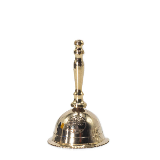 Small Altar Brass Bell – Tree of Life | Handcrafted Spiritual Symbolism