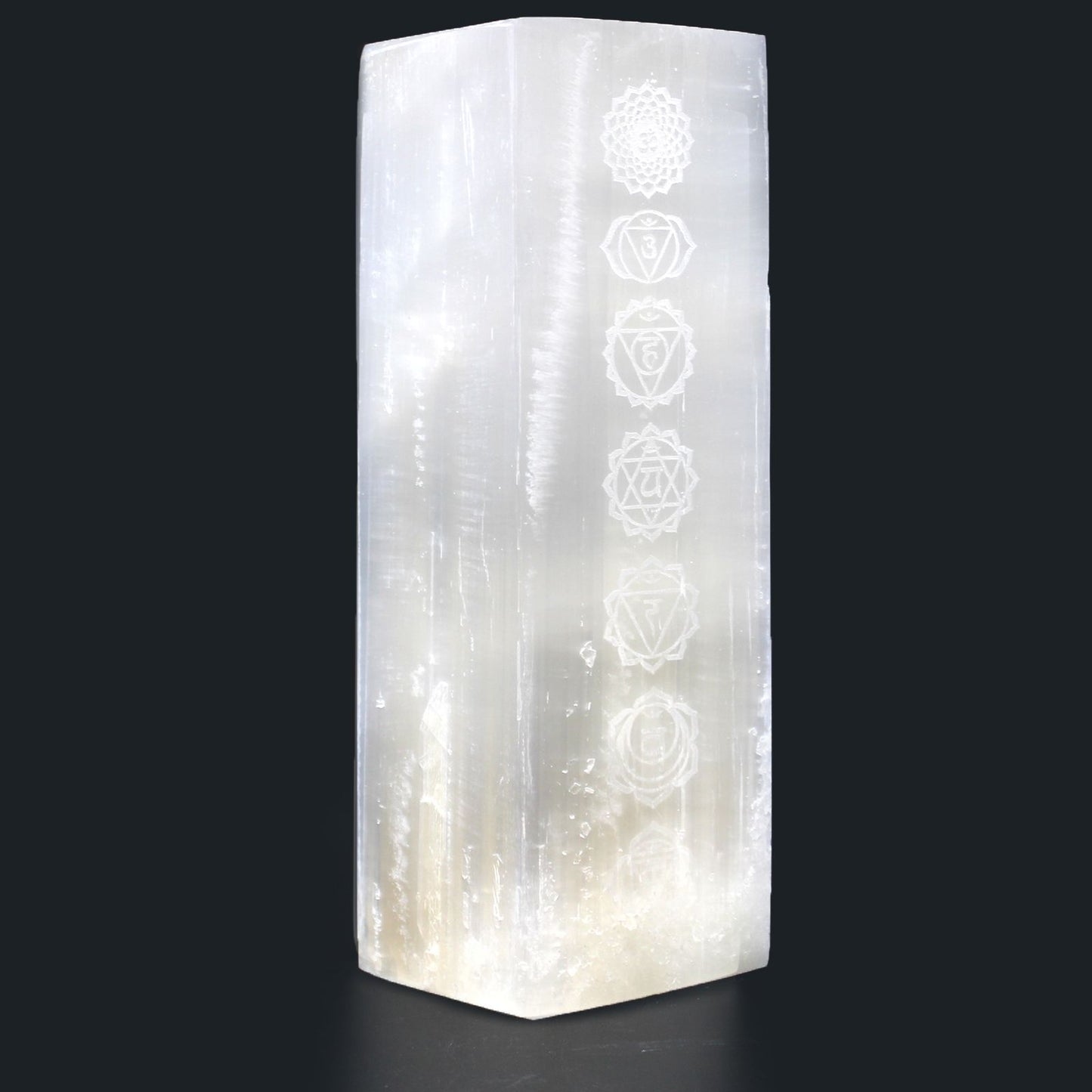Selenite Chakra Lamp 25cm – Natural Crystal Light for Calm & Home Décor