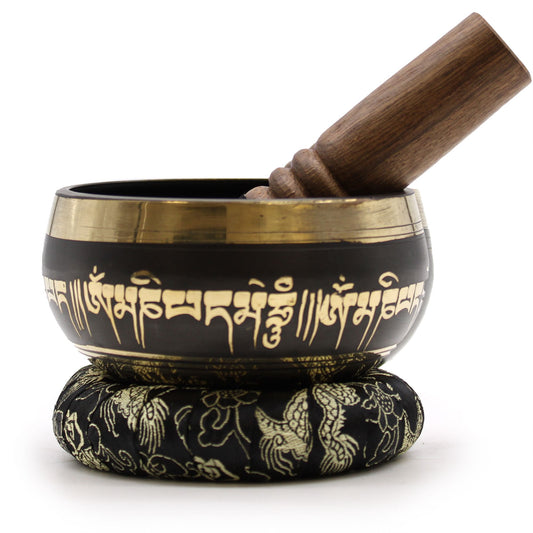 Lotus Flower Singing Bowl Set – 659Hz Sound Healing with Mallet, Cushion & Case