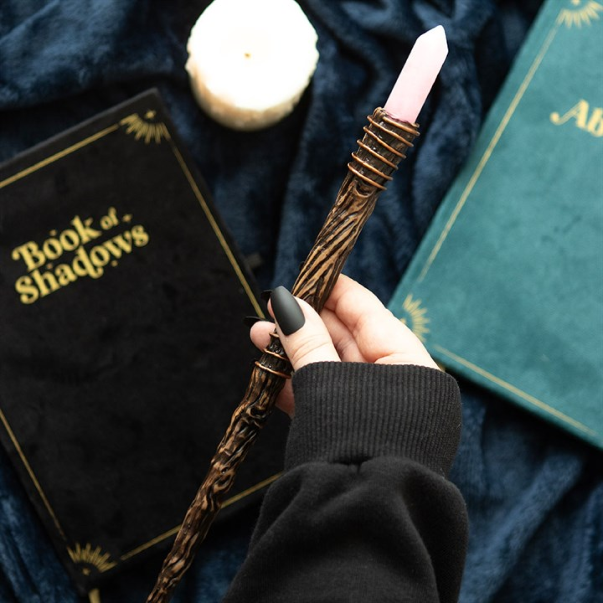 Rose Quartz Romance Magic Wand – Crystal Wand for Love, Compassion & Heart Healing