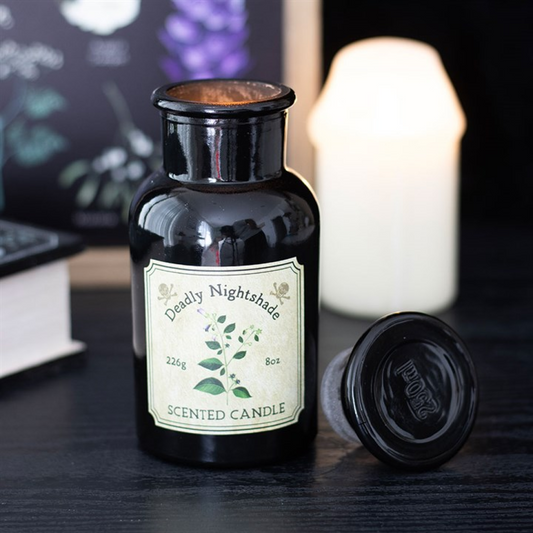 Deadly Nightshade Apothecary Candle – Vintage Poisonous Plants Collection
