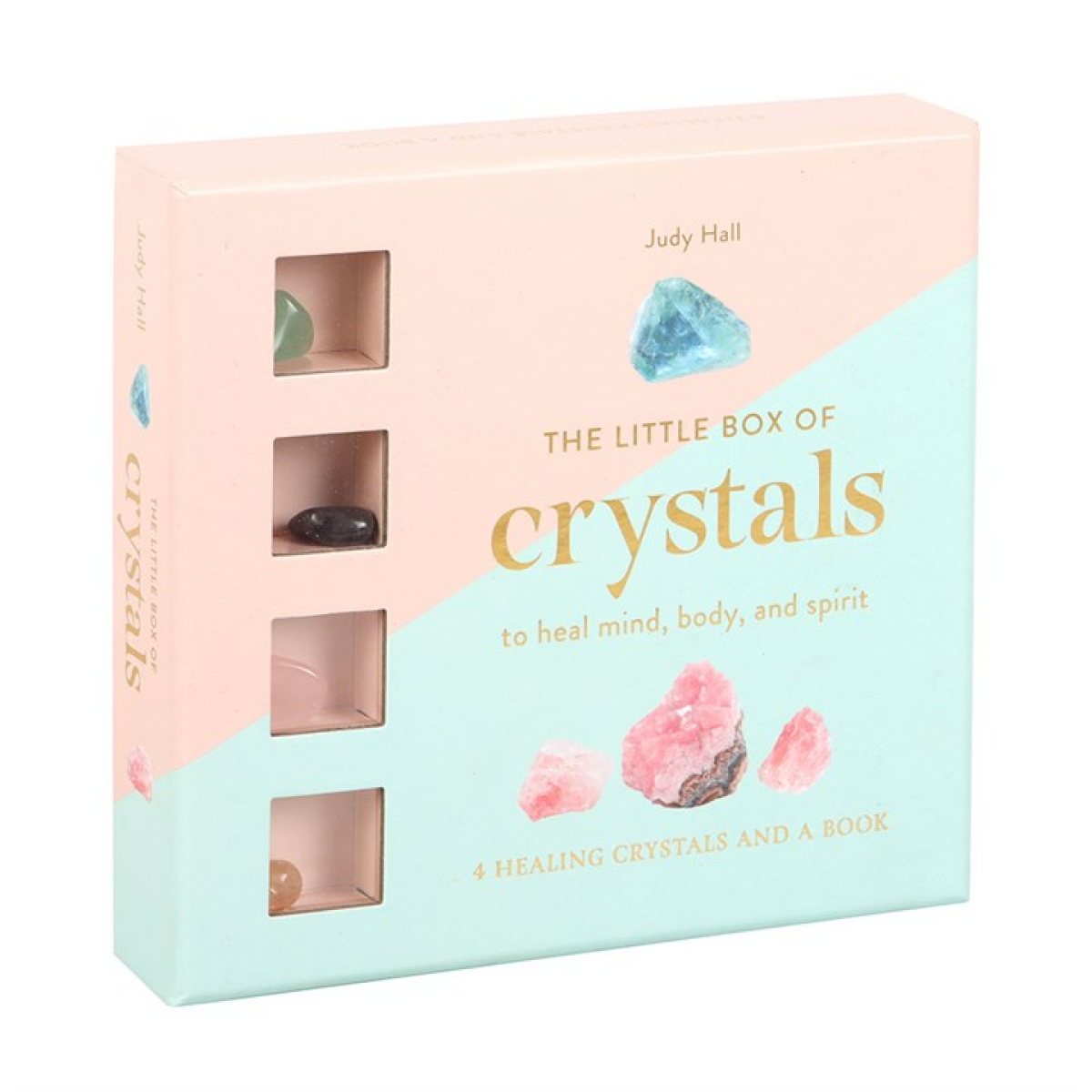 The Little Box of Crystals by Judy Hall – 4 Healing Stones & Mini Guidebook for Mind, Body & Spirit