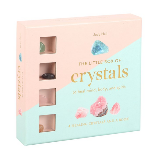 The Little Box of Crystals by Judy Hall – 4 Healing Stones & Mini Guidebook for Mind, Body & Spirit