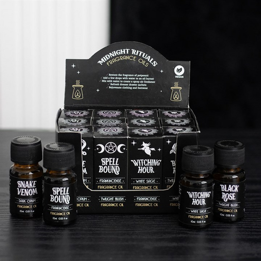 Set of 12 Wicked Fragrance Oils – Spellbound Collection of Dark, Mystical Scents for Home & Ritual