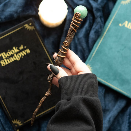 Abundance Green Aventurine Magic Wand – Crystal Tool for Prosperity, Luck & Success
